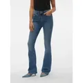 Vero Moda Bootcut-Jeans VMFLASH MR FLARED JEANS LI347 GA NOOS Baumwollmischung mit Stretch, regular waist, bootcut fit blau M (38)