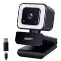 Aukey PC-LM6 Stream Series with Ring Light Full HD Webcam 1/3-CMOS Sensor