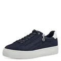 Tamaris Damen Low-Top Sneaker, Frauen Halbschuhe,Wechselfußbett,Comfort Lining,Freizeit,sportlich,Halbschuhe,straßenschuhe,Navy,36 EU