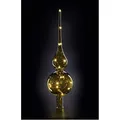 Lumix® LED kabellose Christbaumspitze Tree Topper Bernstein 29cm mundgeblasenes Glas mit LED-Lichterkette 1 Stück 76031