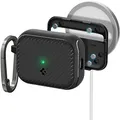 Spigen Mag Armor MagFit Hülle Case Kompatibel mit AirPods Pro 2. Generation (2023/2022) - Schwarz