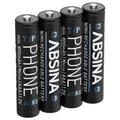 Absina  Micro (AAA)-Akku NiMH  1.2 V 4 St.