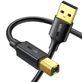 UGREEN Druckerkabel USB (5m) Printer Cable USB-A auf Typ-B Stecker Drucker Kabel kompatibel mit HP,Canon,Epson,Lexmark,Brother,Dell,DAC usw.