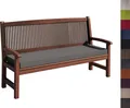 Bankauflage Stuhlkissen mit abnehmbarem Bezug Bankkissen Bankpolster Polsterauflage Auflage für Gartenbank viele Farben und Größen zur Auswahl  (150 x 50 x 5cm, Grau)