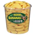 1 Dose Haribo Bananas 1050g Schaumzucker mit Bananen Geschmack 150er