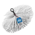 BAUSTER® Schornsteinbesen aus Blech Federstahl 150 mm Flach Kaminbesen Rußbesen Kaminbürste Kaminreiniger Gemauerte Schornstein Kamin Verschiedene Größen Holzofen Zubehör und Kohleherde