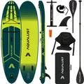 AQUALUST 12.0 iSUP Board Stand Up Paddle Surfboard aufblasbar Komplettset 365cm - Inhalt: Boardset+Kajakpaddel+Sitz