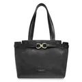 The Bridge Isotta Shopper Tasche Leder 30 cm schwarz TAS049953