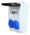 Stromverteiler 230V mit Signalleuchte LED Baustromverteiler IP54 Sicherungen 16A
