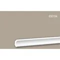 PROFHOME 650154 Eckleiste Stuckleiste Deckenleiste Zierleiste Stoßfest 2 m 200 cm x 2,3 cm x 2,3 cm Weiß