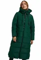 MARIKOO Damen Winterjacke Steppmantel lang gesteppter Mantel Winter Parka Jacke warm B985 [B985-Nadeshik-Evergreen-Gr.XS]