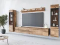 Home affaire Wohnwand VERA II, Vitrinen Türanschlag wechselbar, (Komplett-Set, 4-St), Mediawand 260 cm, Vitrine mit Verglasung, stehend und hängend
