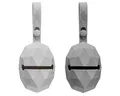 MiaMia Schnuller Diamant - Grau Hellgrau, 2er Pack Silikon Schnullerbox Schnullertasche Aufbewahrungsbox