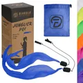 Diabolo Freizeitsport UV leucht Poi in Blau - Angel Wings Spinning Pois. Spiral Pois, Soft-Pois für Anfänger und Profis