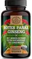 Ginseng Kapseln 1800mg -WICHTIG: 20:1 Roter Panax Extrakt (=36000mg Ginsengwurzel je Tagesdosis) -maximale Bioverfügbarkeit +20% Ginsenoside- Panax Ginseng Kapseln DE SCHEUNENGUT®