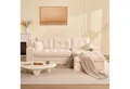 LITBIRD Ecksofa 3-Sitzer Sofa mit Marshmallow-Softpolster & Modulares Recamiere Sofa, 1 Teile, Cordstoff Schlafsofa & Relaxsofa, Wohnzimmer Sofa