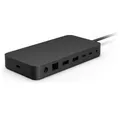 Microsoft Laptop-Dockingstation Surface Thunderbolt 4 Dock - schwarze Dockingstation, (Dockingstation für Surface Geräte), Unterstützt zwei 4K-Bildschirme