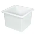 Kunststoffwanne mit U-Rand, lebensmittelecht, 55 L, LxBxH 535x475x380 mm, weiß
