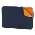 Hama Tasche für Tablet und Notebook bis 14.1 Zoll (Tablettasche, Laptoptasche für Notebook, Tablet, MacBook, Surface bis 14,1 Zoll, Hülle, Case, Laptophülle, Sleeve) blau