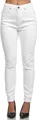 Tazzio Damen Skinny Fit High Waist Jeans F101 (Weiß, 40)