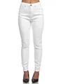 Tazzio Jeans Damen High Waist Denim Slim Skinny Fit Jeanshose Stretch Hose F101 Weiß 40