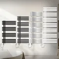 ECD Germany Iron EM Design Badheizkörper Elektrisch mit Heizstab 600 W - 600 x 1000 mm - Anthrazit - Designheizkörper Paneelheizkörper Heizkörper Handtuchwärmer Handtuchtrockner