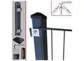 Fa-Bausysteme Doppelstabzaun Anthrazit 8-6-8 Plättchen 1630 mm 5 m