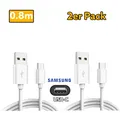 2x 0,8m Original Samsung USB-C Schnellladekabel für Galaxy S8 S9 S10 S20 S21 S22