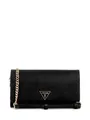 GUESS Noelle Damen-Handtasche mit Klappe, Schwarz, One Size, Noelle II Crossbody Flap Organizer