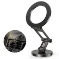SYNCWIRE Handyhalterung Auto für MagSafe Autohalterung Starker Magnet [Ganzmetall] Magnetische Handyhalter [Flexible drei Achsen]360°Drehung KFZ Handyhalterung Car Holder für iPhone17 16 15 14 Pro Max