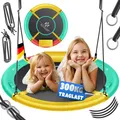 KESSER Nestschaukel Tellerschaukel Hängeschaukel Rundschaukel Schaukel verstellbar Garten-Schaukel Kinderschaukel Indoor - Outdoor-Schaukel für Kinder & Erwachsene