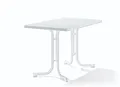 Sieger Gartentisch klappbar Klapptisch marmor weiß 115x70 cm mecalit®-PRO