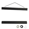 artissimo PE6559-PL Magnetische Posterschiene 50 cm Schwarz für DIN A2 oder Poster 50x70 cm, magnetische Posterleiste aus Holz, Posterhalter, Bildhalter