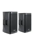 Pronomic Paar C-208 MA - Aktive 2-Wege Bi-Amp Box Lautsprecher 2.0 (Bluetooth, 200 W, mit 2 Kanälen - 10 zoll Woofer und DSP-Presets)