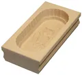 Butterform eckig Buttermodel aus Ahornholz für 250 g Butter Motiv: Eule