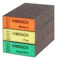 Bosch Expert S471 Standard Block Schleifschwamm-Set, 69 x 97 x 26 mm, M, F, SF für Handschleifen, 3-teilig - 2608901175 (VPE: 5 Stück / Inhalt je VPE: 3 Teile)