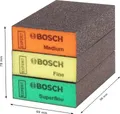 Bosch EXPERT S471 Standard Schleifblock-Set, 3-teilig, Schleifschwamm NEU