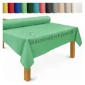 DecoHomeTextil Heimtextilmanufaktur Tischdecke Rolle Vliesstoff Tischläufer Vlies wasserabweisend grün 110 cm x 2500 cm