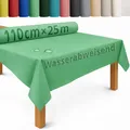 DecoHomeTextil Tischdecke Rolle Tischdeckenrolle Vliesstoff Vlies Salbeigrün 1.1 x 25 m 50g/m² abwaschbar wasserabweisend