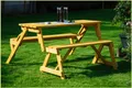 dobar Gartentisch 2 in 1, BxTxH: 138x144x77 cm