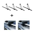 4x Fahrradträger ORION+Relingträger VDP L120 für für Dacia Duster 08-13