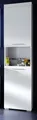 Badezimmer Bad WC Hochschrank weiß Hochglanz Badschrank hoch 37 x 190 cm Amanda
