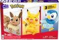 MEGA Pokemon Blcke Pokemon Trio Pikachu Evoli Plinfa