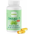 MADENA Omega 3 Forte, 60 Kapseln Nahrungsergänzungsmittel mit Algenöl, DHA & EPA
