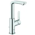 Grohe Waschtischarmatur Lineare Einhand-Waschtischbatterie mit Zugstangen-Ablaufgarnitur L-Size 25.2 cm x 11.3 cm