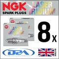 8x NGK SILZKGR8B8S (94201) LASER IRIDIUM Zuendkerze