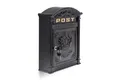 relaxdays Briefkasten Antik, schwarz