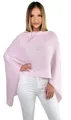 Mississhop Strickponcho Damen Poncho Cape Überwurf Strickponcho feiner Strick 221