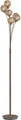 Stehlampe - Goldgelb - Braun - Stahl - 6-flammig - H 181 cm