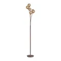 PAUL NEUHAUS Stehlampe "GRETA", braun (rostfarben), 6, H: 181,2cm, 1 Stk., Leuchten, ExklusiveG9, Schalter, Kippschalter, Stehlampe